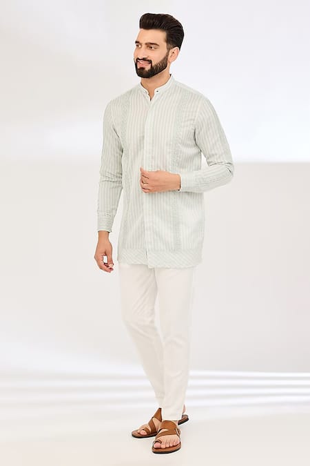 Vaani Beswal Stripe Pattern Short Kurta 