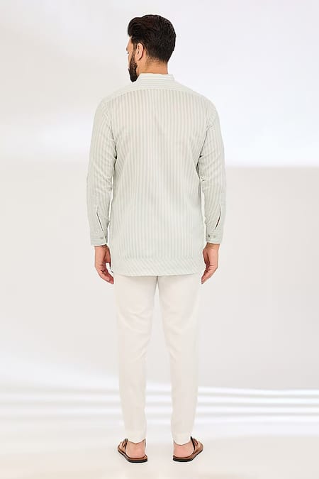 Vaani Beswal Stripe Pattern Short Kurta 