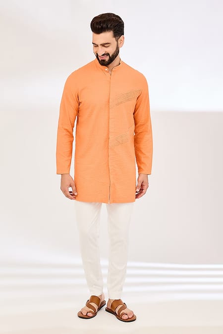 Vaani Beswal Solid Pleated Kurta 