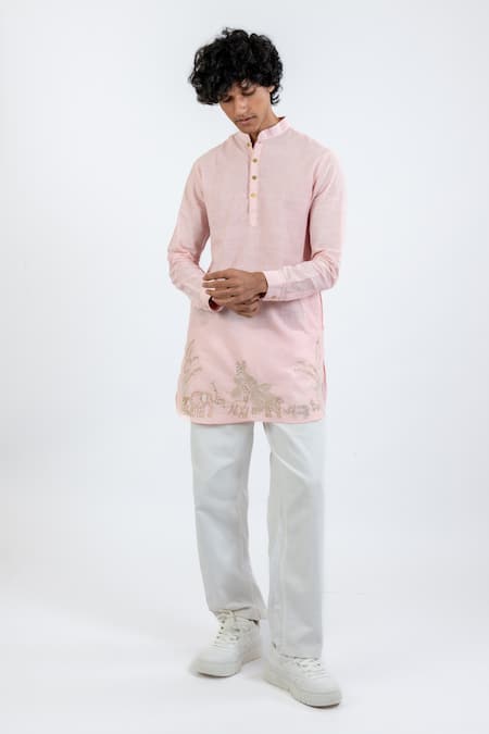 Vaani Beswal Safari Animal Embroidered Kurta 