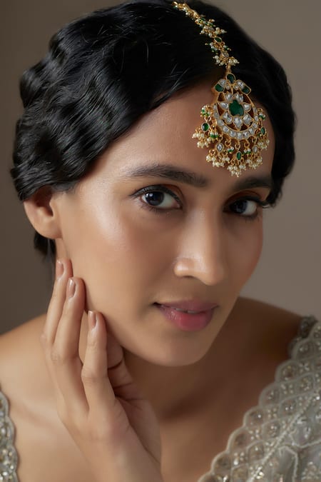 Karisa Designs Kundan Stone Embellished Maangtikka 