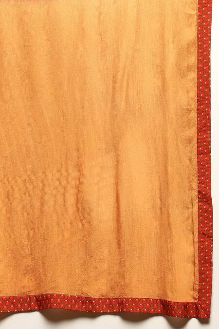 Buy Ritu Kumar Burgundy Silk, Velvet, Viscose, Chiffon Embroidery Pushp Mirror Yoke Kurta Set Buy_Ritu Kumar_Burgundy Silk, Velvet, Viscose, Chiffon Embroidery Pushp Mirror Yoke Kurta Set