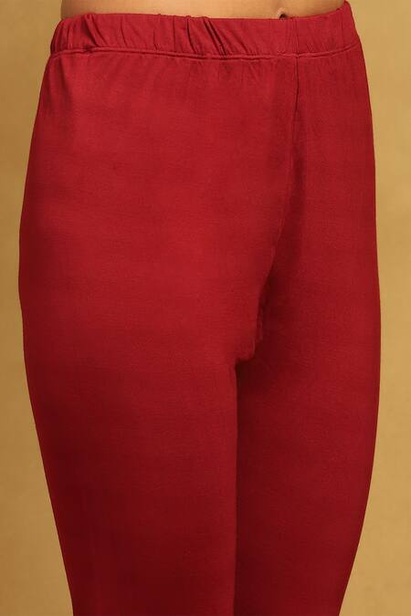 Ritu Kumar Red Viscose Sequins, Embroidery, Tassels Fatema Botanical Print Anarkali Set at Aza Fashions Ritu Kumar_Red Viscose Sequins, Embroidery, Tassels Fatema Botanical Print Anarkali Set _at_Aza_Fashions