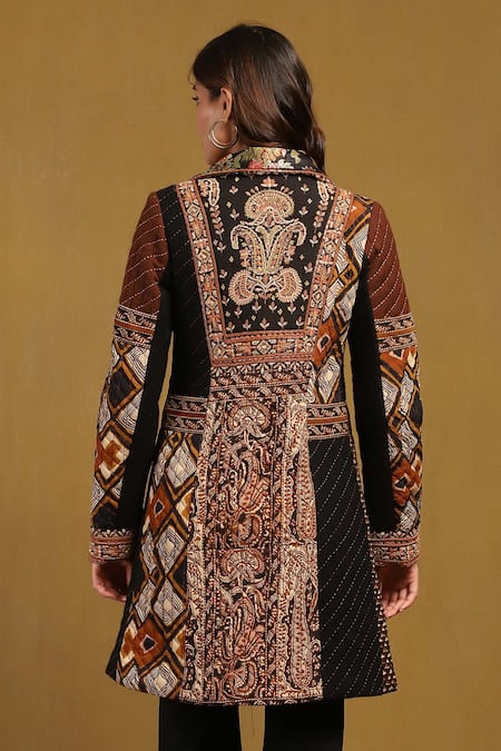 Ritu Kumar Meraki Quilted Embroidered Jacket 
