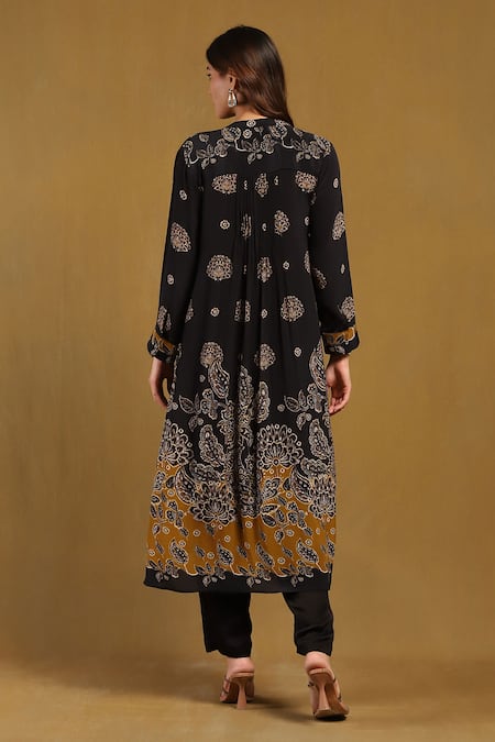 Ritu Kumar Madhura Floral Paisley Pattern Collared Kurta 
