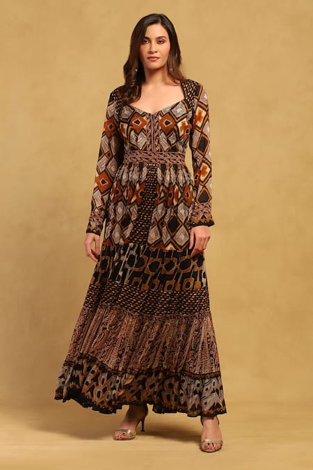 Ritu Kumar Meraki Printed Maxi Dress 