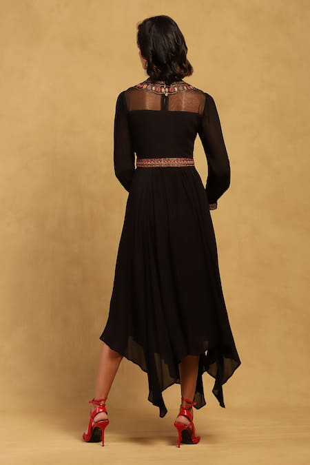 Ritu Kumar Velentine Embellished Asymmetric Dress 