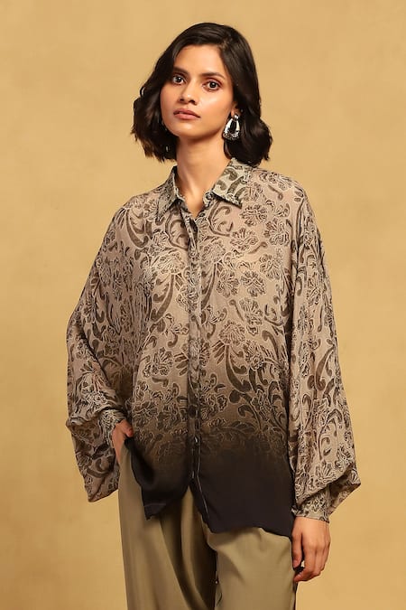 Ritu Kumar Jalaj Floral Pattern Shirt 