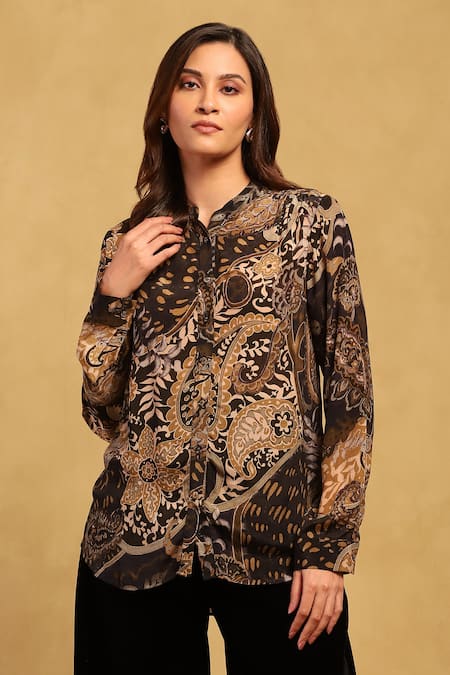 Ritu Kumar Dewey Paisley Print Shirt 