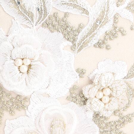 Buy_Richa Gupta_White Embroidery Floral Threadwork Clutch_Online_at_Aza_Fashions