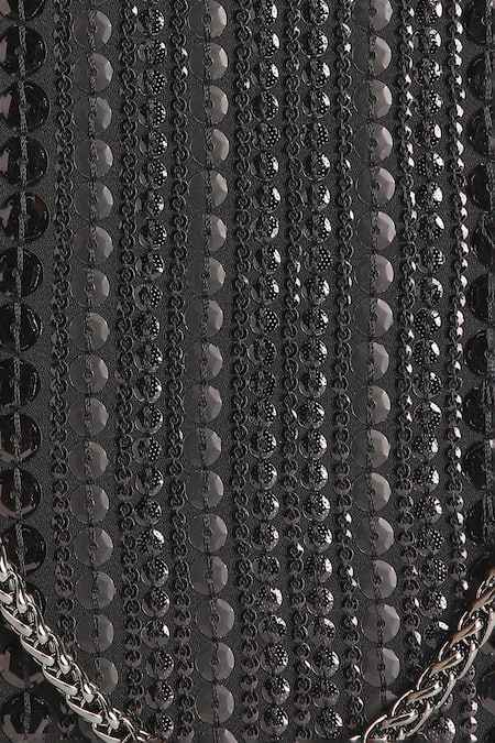 Buy_Richa Gupta_Black Sequins Embroidered Clutch _Online_at_Aza_Fashions
