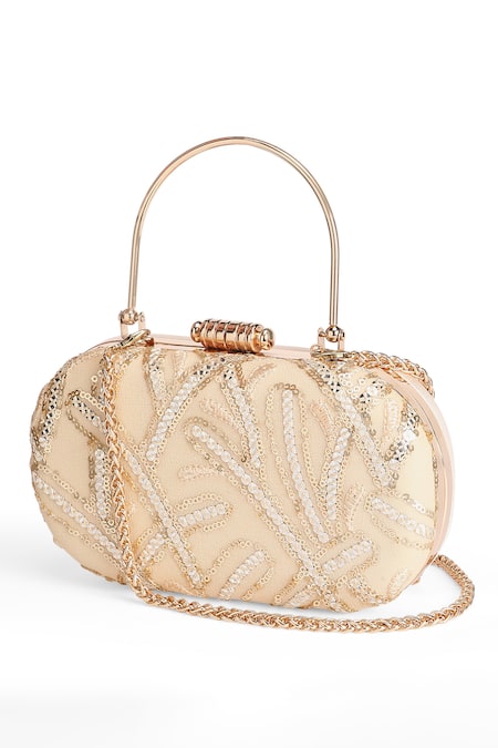 Richa Gupta Abstract Sequin Embroidered Clutch 