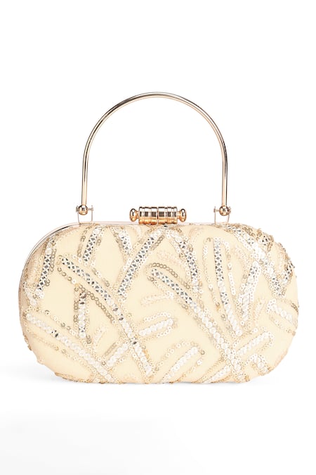 Richa Gupta Abstract Sequin Embroidered Clutch 