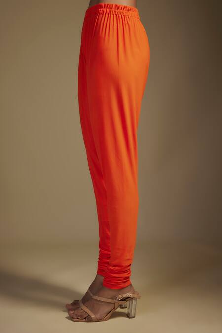 Buy_Nadima Saqib_Orange Chanderi, Lycra, Organza Zardozi Embroidered Placement Anarkali Set _Online_at_Aza_Fashions