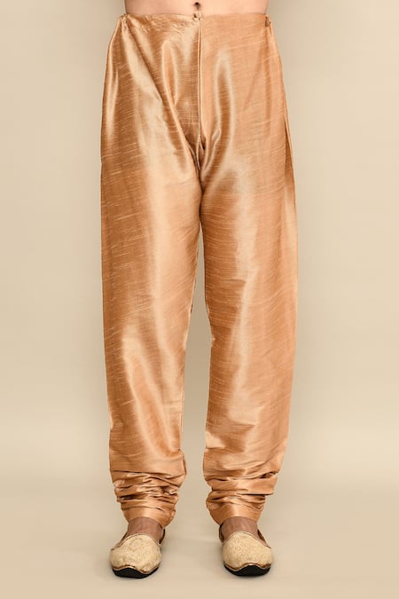 Arihant Rai Sinha_Maroon Jacquard, Chanderi Silk Embroidery Abstract Woven Kurta Set_Online_at_Aza_Fashions