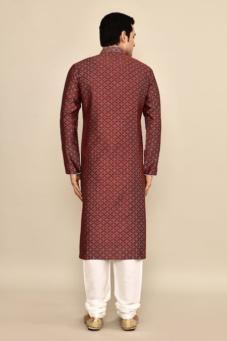Arihant Rai Sinha Bandhani Woven Kurta Set 