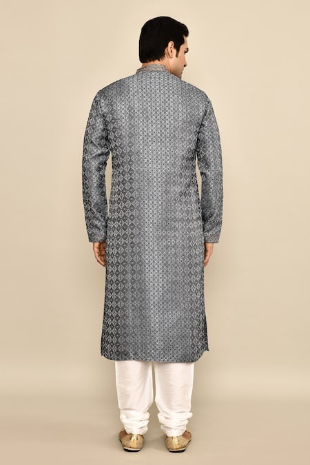 Arihant Rai Sinha Botanical Woven Kurta Set 
