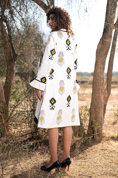 The Home Affair Hand Block Print Motif Jacket 