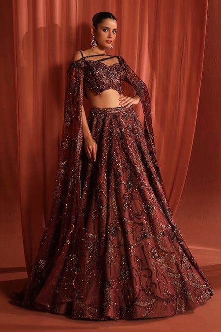 Adaara Couture Butterfly Dream Embroidered Lehenga With Blouse 