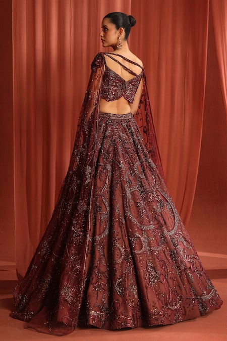 Adaara Couture Butterfly Dream Embroidered Lehenga With Blouse 