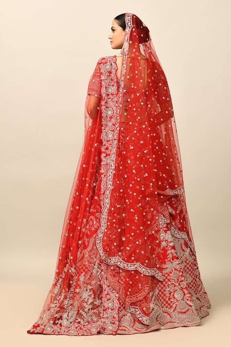 Kalighata Persia Sequin Embroidered Bridal Lehenga Set 