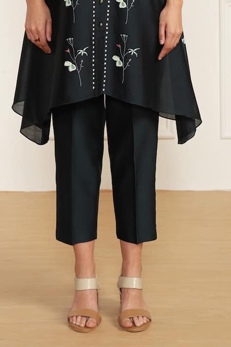 Arcvsh By Pallavi Singh Blue , , Embroidery Printed Shirt Kurta Pant Set Online at Aza Fashions Arcvsh By Pallavi Singh_Blue , , Embroidery Printed Shirt Kurta Pant Set _Online_at_Aza_Fashions