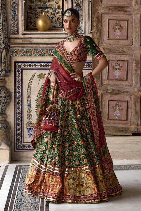 Kalista Sameera Phool Bahar Print & Embellished Lehenga Set 