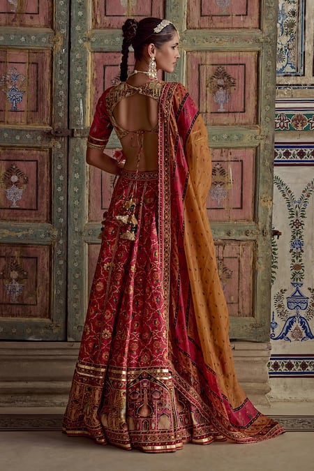Kalista Sameera Phool Gul Print & Embellished Lehenga Set 
