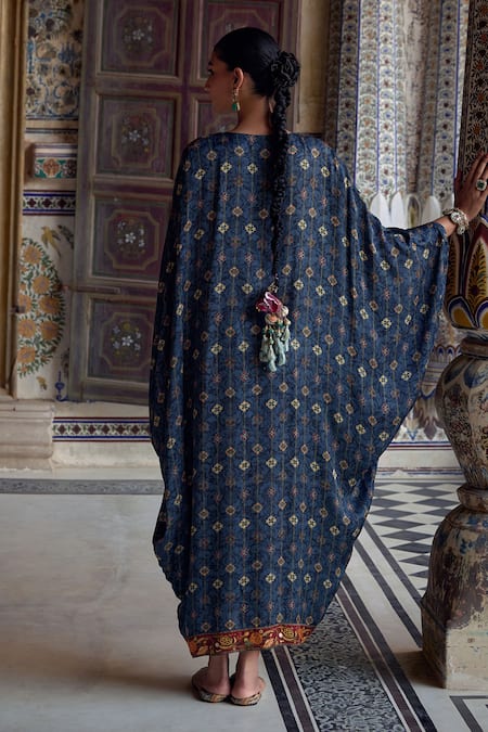 Kalista Saisha Phoolbahar Print & Embellished Kaftan 