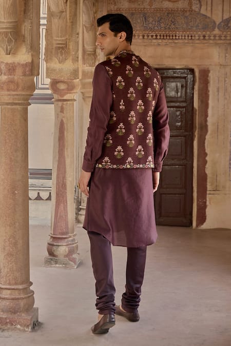 Kalista Persian Floral Print Bundi Set 