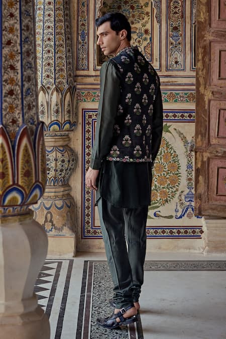 Kalista Emerald Green Persian Floral Bundi Set 