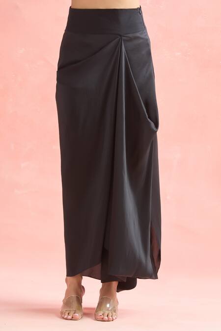 Buy Anamika Khanna Silver Silk, Polyester Beads, Zari, Floral Embroidered Jacket And Skirt Set Buy_Anamika Khanna_Silver Silk, Polyester Beads, Zari, Floral Embroidered Jacket And Skirt Set