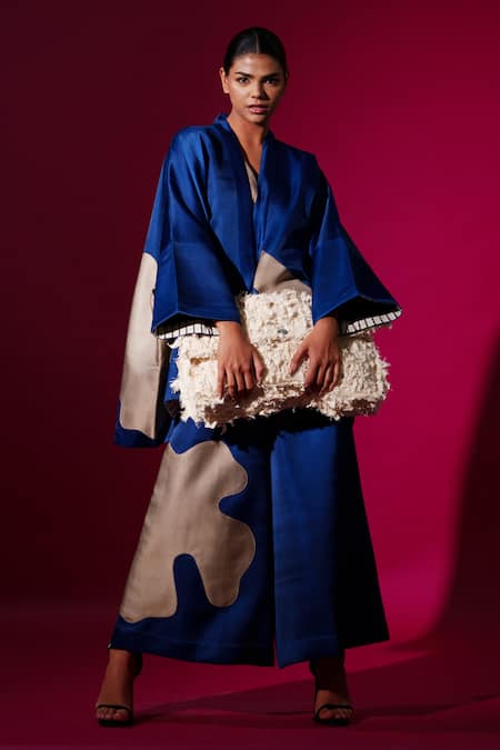 Stoique Patchwork Embrodiered Oversized Clutch 