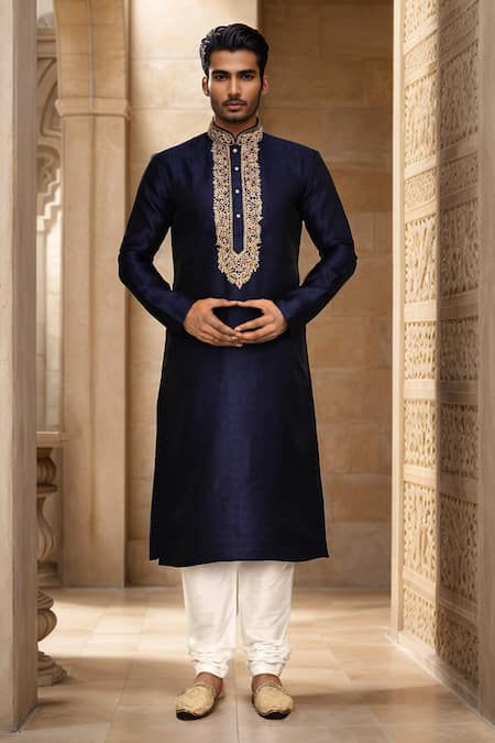Arihant Rai Sinha Abstract Woven Kurta Set 