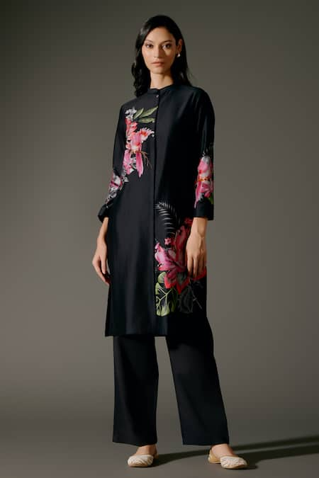 Balance by Rohit Bal Lily Garden Print Kurta With Palazzo Pant 