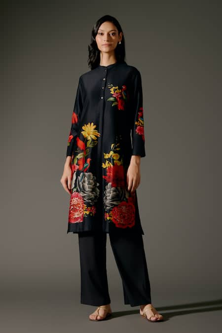 Balance by Rohit Bal Blossom Print Kurta With Palazzo Pant 