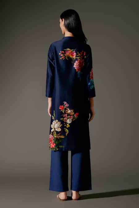 Balance By Rohit Bal Nightingale Bloom Print Kurta With Palazzo Pant 
