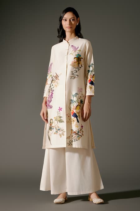 Balance by Rohit Bal Bird Garden Print Kurta With Palazzo 