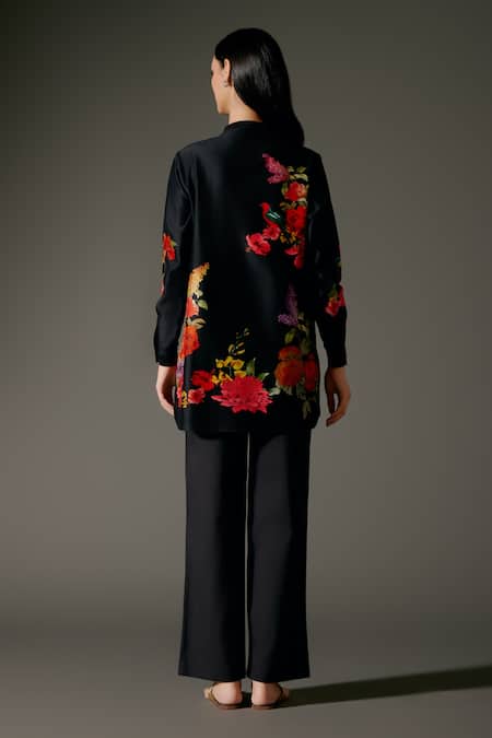 Balance By Rohit Bal Ecstasy Garden Print Tunic With Palazzo Pant 