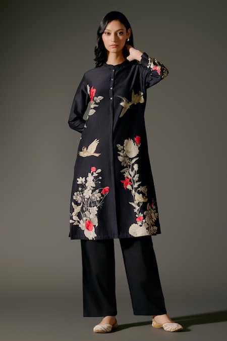 Balance by Rohit Bal Bird Wonder Print Tunic With Palazzo Pant 