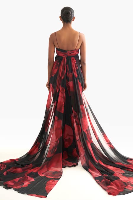 Gauri & Nainika Empire Cut Draped Gown 