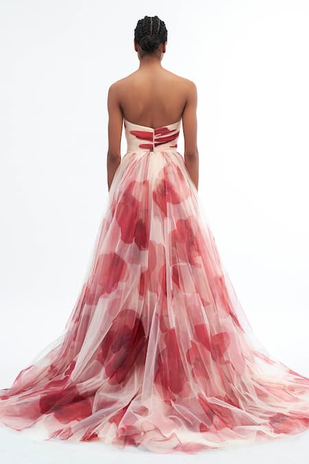 Gauri & Nainika Peony Printed Gown 
