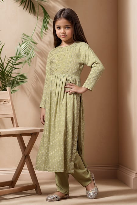 Samyukta Singhania Thread Work Anarkali & Trouser Set 