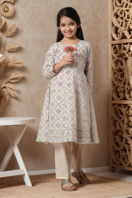 Samyukta Singhania Printed Kurta & Trouser Set 