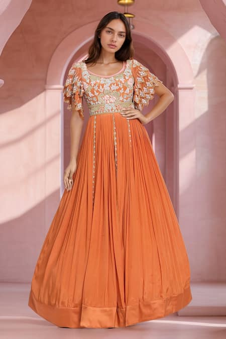 Samyukta Singhania Floral Embroidered Anarkali 