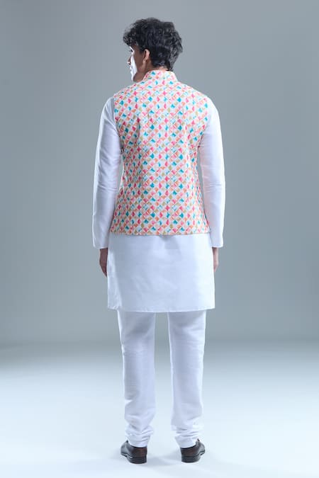 Arihant Rai Sinha Checkered Nehru Jacket 