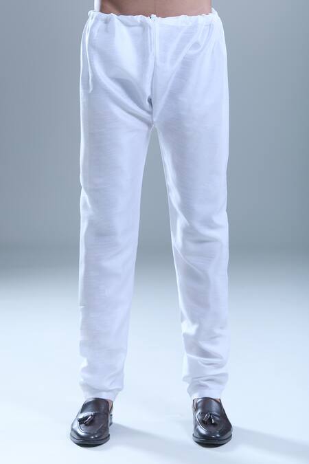 Buy_Arihant Rai Sinha_Yellow Cotton, Silk Foil Printing Botanical Bandi Kurta Set 