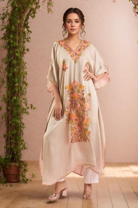 Samyukta Singhania Thread Embroidered Kaftan 