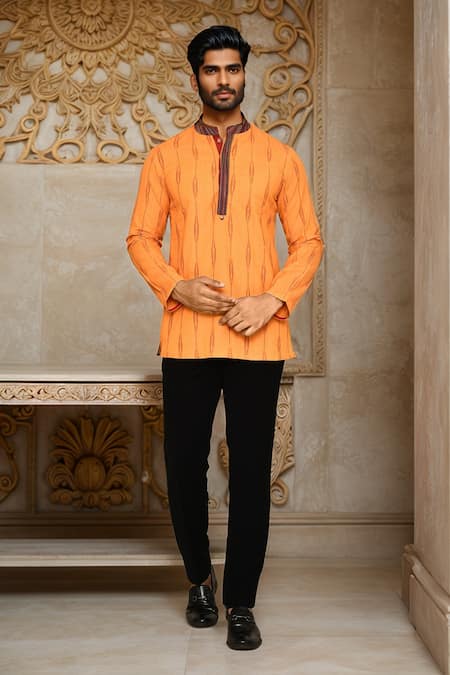 Arihant Rai Sinha Abstract Pattern Cotton Kurta 