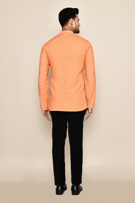 Arihant Rai Sinha Thread Embroidered Placket Kurta 